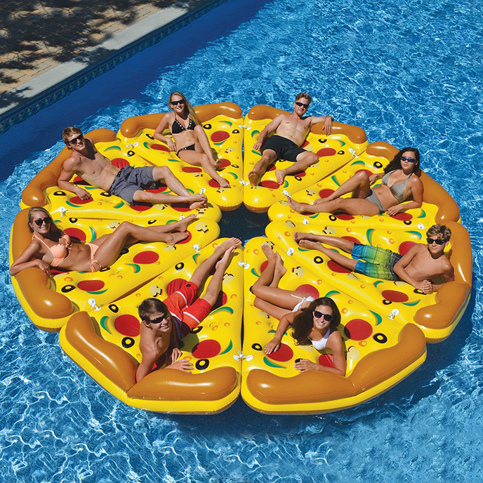 Pizza Slice Novelty Swimming Pool Float Raft