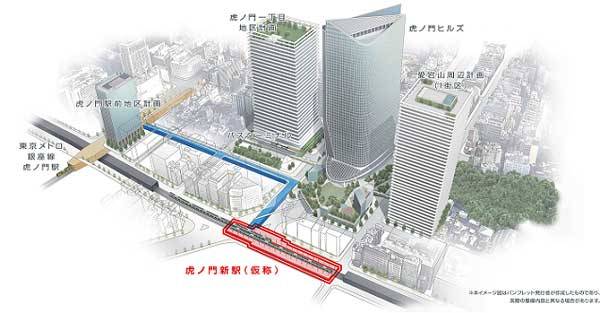 東京メトロ、日比谷線「虎ノ門新駅」の起工式開催　オリンピック前に供用開始へ