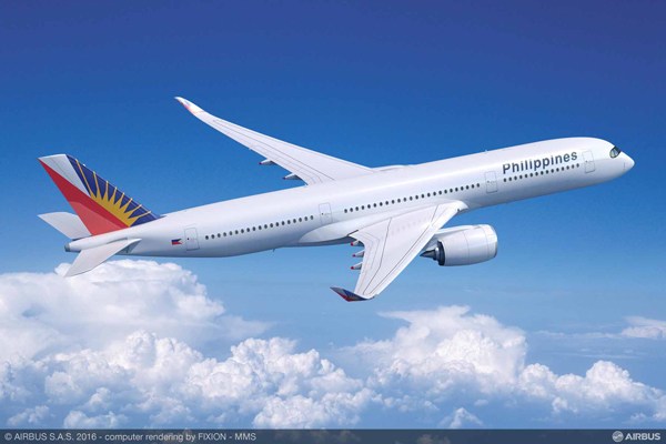 フィリピン航空、エアバスA350-900型機を確定発注　オプション6機含む12機