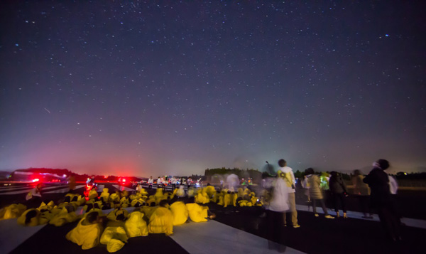 鹿児島空港の滑走路で星空鑑賞を楽しむイベント、鹿児島・霧島市の「キリシマイスター」の一環で
