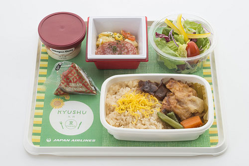 JAL、中国・香港・台湾線エコノミークラスの機内食をリニューアル　「九州」をテーマに