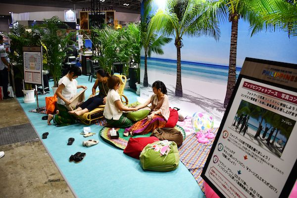 フィリピン政府観光省、「ツーリズムEXPOジャパン」に出展　マッサージなど癒し系の展示が人気