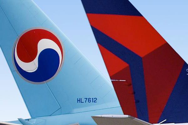 デルタ航空、大韓航空親会社の韓進KALに出資　出資比率は段階的に10％へ