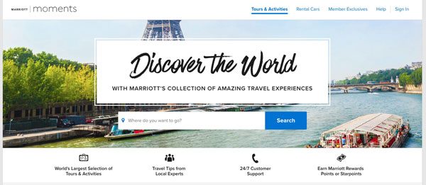 マリオット、体験型旅行を提供する「マリオットモーメンツ」を導入