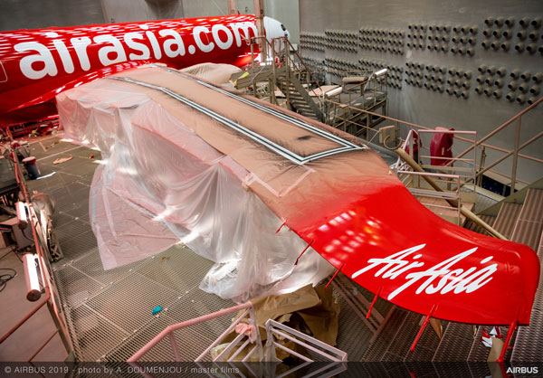 エアアジア、エアバスA330-900neoの塗装の模様を公開