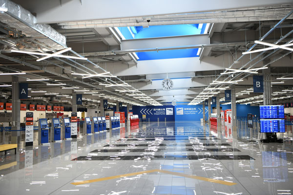 セントレア新ターミナル、報道陣に公開　5社移転、20日オープン
