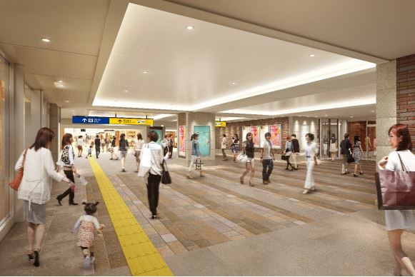 横浜駅、西口地下連絡通路を12月7日に開通