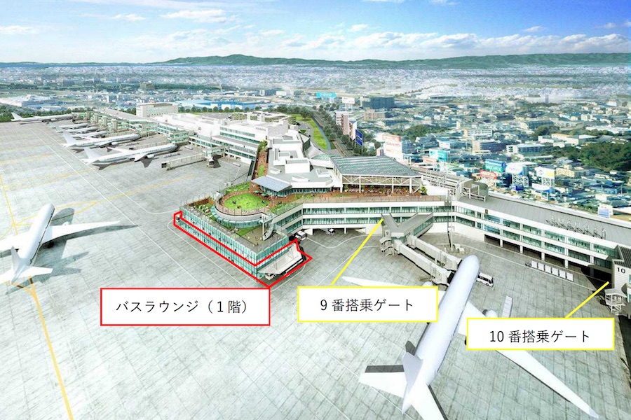 福岡空港、バスラウンジや新搭乗口新設　遅延縮小に期待