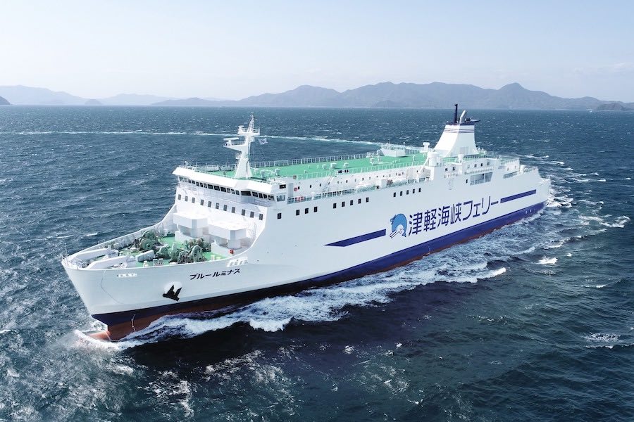 津軽海峡フェリー、6月9日から新造船「ブルールミナス」就航