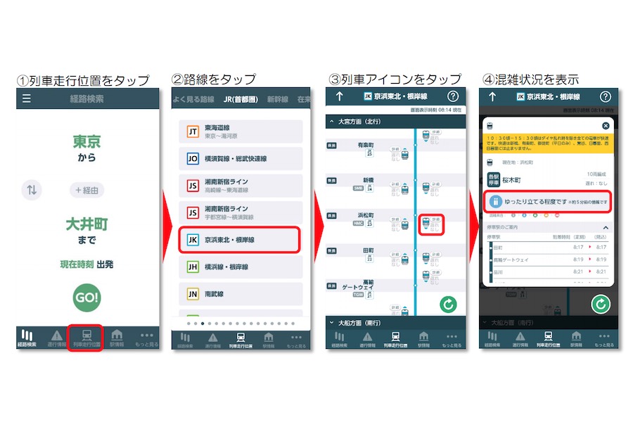 列車ごとの混雑状況をアプリで配信　JR東日本、首都圏の主要路線対象に