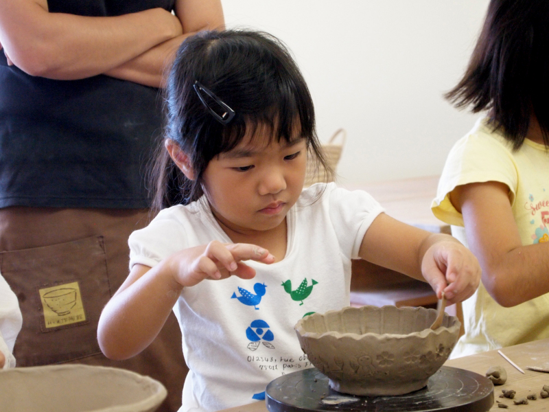 京都　陶芸　子供