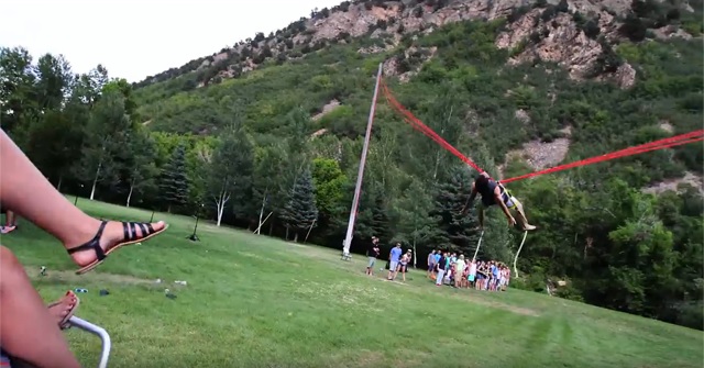 Human Bungee Slingshot