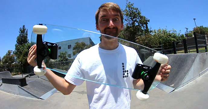 GLASS SKATEBOARD