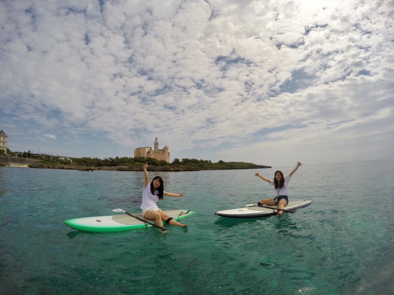 宮古島　SUP ウミガメ