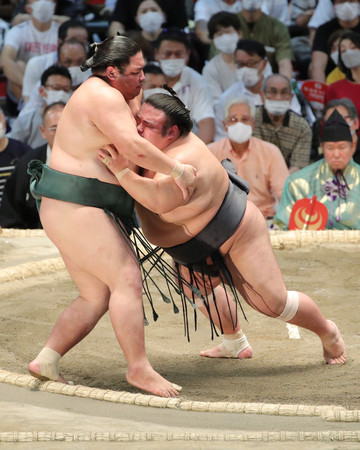 貴景勝、攻め手緩めず＝大相撲名古屋場所