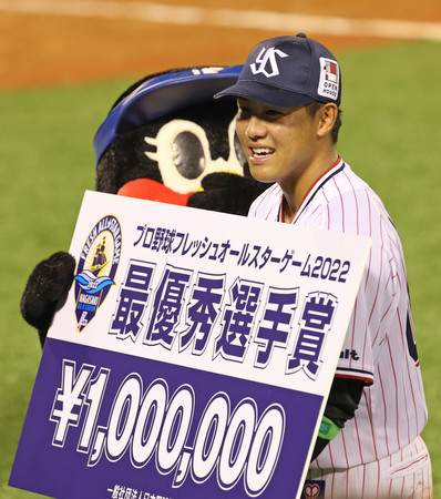 全イがサヨナラ勝ち＝決勝本塁打の赤羽ＭＶＰ―フレッシュ球宴