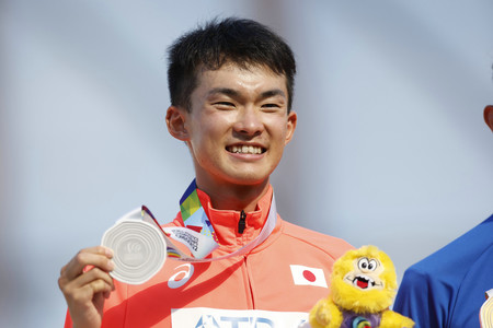 川野、３５キロ競歩で銀＝男子１６００リレーは日本４位―世界陸上