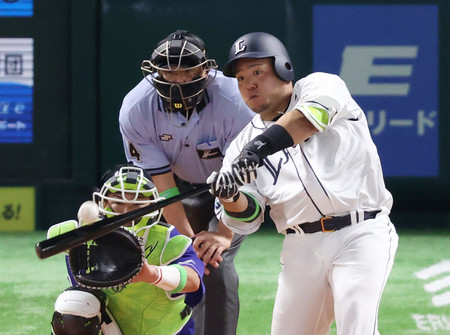 西武の山川、期待に応える本塁打＝コロナ下で「どすこい」―プロ野球オールスター