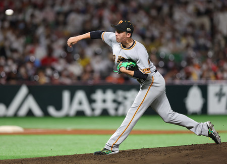 戸郷、切り替えてフォークも＝プロ野球オールスター