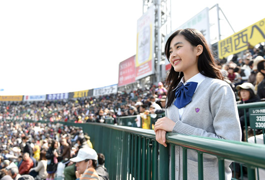 選抜高校野球イメキャラ井頭愛海、初甲子園に「わぁ～、大きい！」と感動！