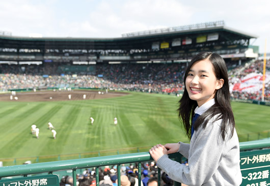 選抜高校野球イメキャラ井頭愛海、初甲子園に「わぁ～、大きい！」と感動！