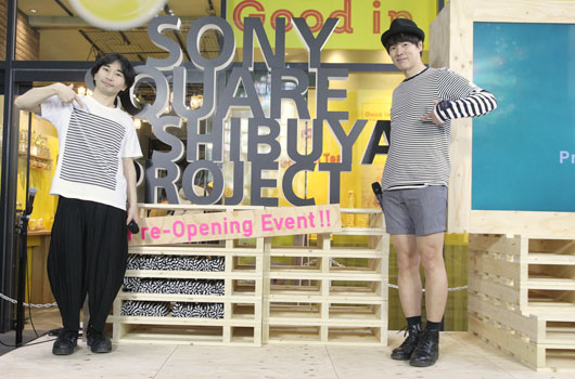 “Sony Square Shibuya Project”オープニング記念プレイベント開催！「Fashion」をテーマにボーダー服を楽器化