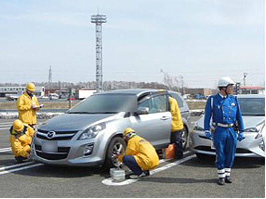 全国9ヶ所で実施したタイヤの空気圧点検の結果！280台中、タイヤの整備不良車両は、53台