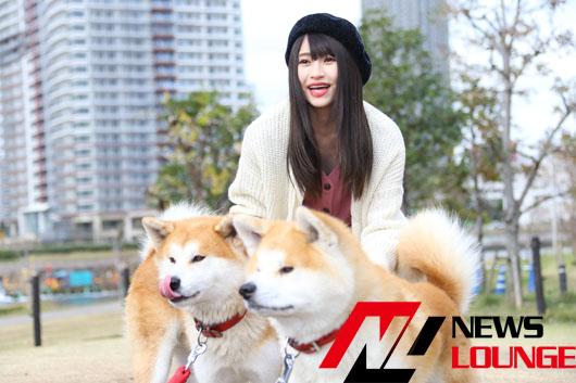 “りーめろ先輩”莉音 秋田犬の兄弟“ゴントラ”にメロメロ！安田大サーカス・クロちゃんと比べて「口も臭くない」