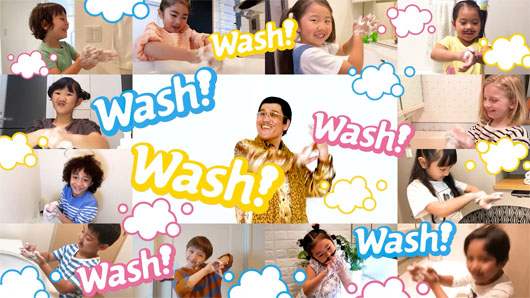 ピコ太郎「PPAP-2020-PIKOWash！バージョン公開」 世界の子どもたちが家で、楽しく、正しく、キレイに手洗いを実践