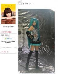 小林麻耶 初音ミクコスプレ披露も炎上の心配…