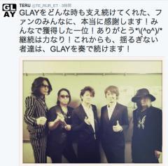 GLAY・TERU 53枚目シングル21年連続TOP10入りでファンに感謝「みんなで獲得した一位！」