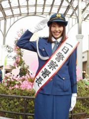 NMB48藤江れいな 佐倉警察署の一日署長に任命