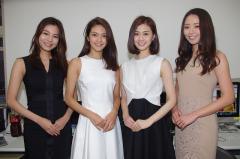 オスカープロモーション 女優宣言を行った4人がリアルライブ編集部に来社