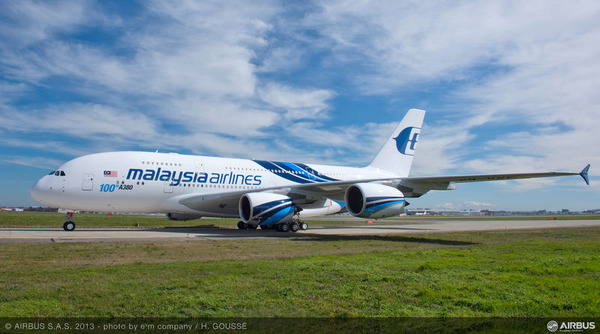 マレーシア航空（エアバスA380型機）