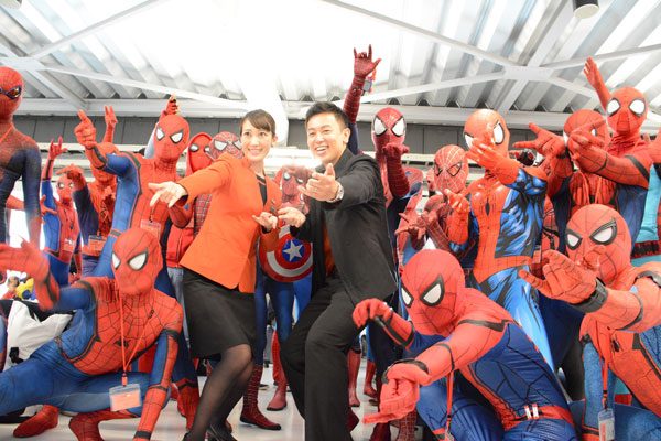 ジェットスター、3空港で公式スパイダーマンが登場するイベント開催