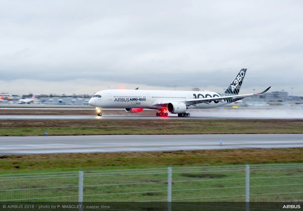 エアバスA350-1000型機、12都市を巡るデモ飛行実施　東京にも飛来