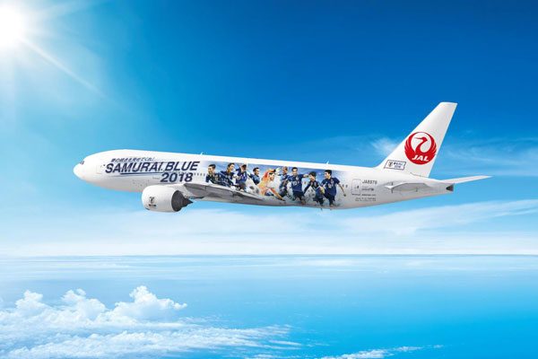 JAL、「SAMURAI BLUE 応援ジェット 1号機」のデザイン決定　3月下旬より国内線に就航