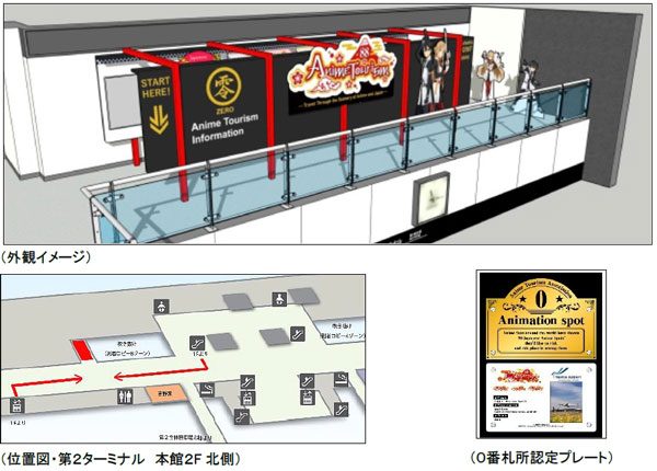 成田国際空港にアニメ聖地の案内所、4月6日オープン