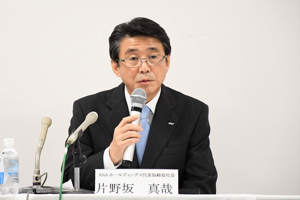 ANAHD片野坂社長、JALのLCC設立「面白いなと思った」　