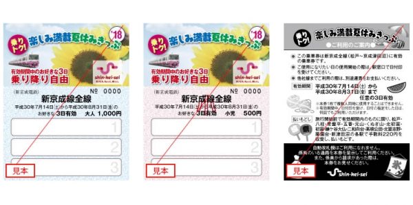 新京成電鉄、「乗りトク！楽しみ満載夏休みきっぷ」を発売　7月13日から