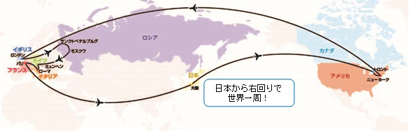 クラブツーリズム、ビジネスクラス利用の世界一周20日ツアー　来春に3日間設定