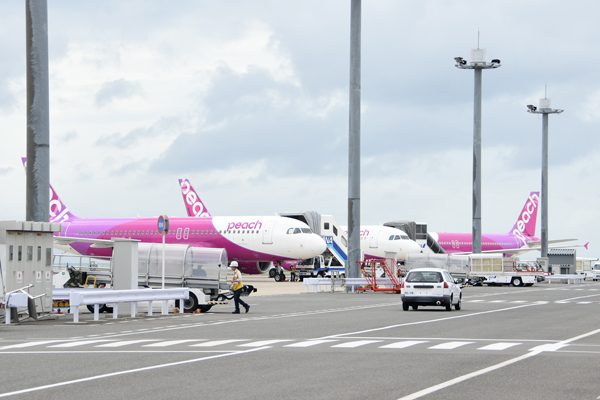 ピーチ、あすから大阪/関西発着便を通常の9割程度運航