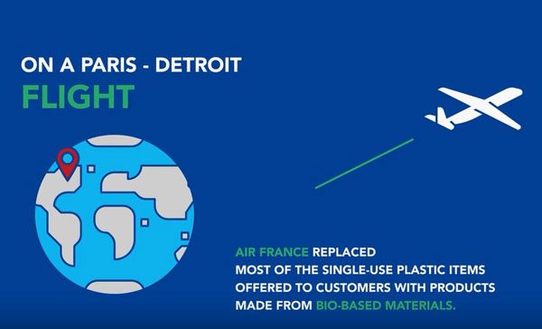 エールフランス航空、2億1,000万個の使い捨てプラスチック製品を廃止　年末までに