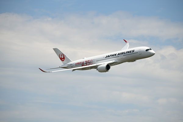 JAL（エアバスA350-900型機）