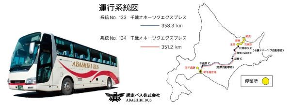 網走バス、新千歳空港～網走間の高速バスを期間限定運行　