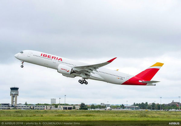 イベリア航空、東京/成田〜マドリード線にエアバスA350-900型機投入　来夏スケジュールから