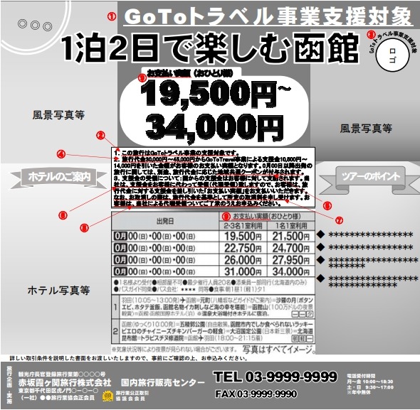 日本旅行業協会、「Go To キャンペーン」表示マニュアルを策定　旅行代金と支払い実額を併記
