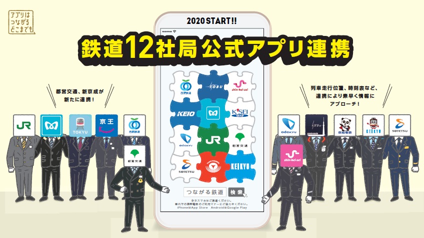 首都圏の鉄道会社、公式アプリ連携を拡大　東京都交通局・新京成電鉄が参加