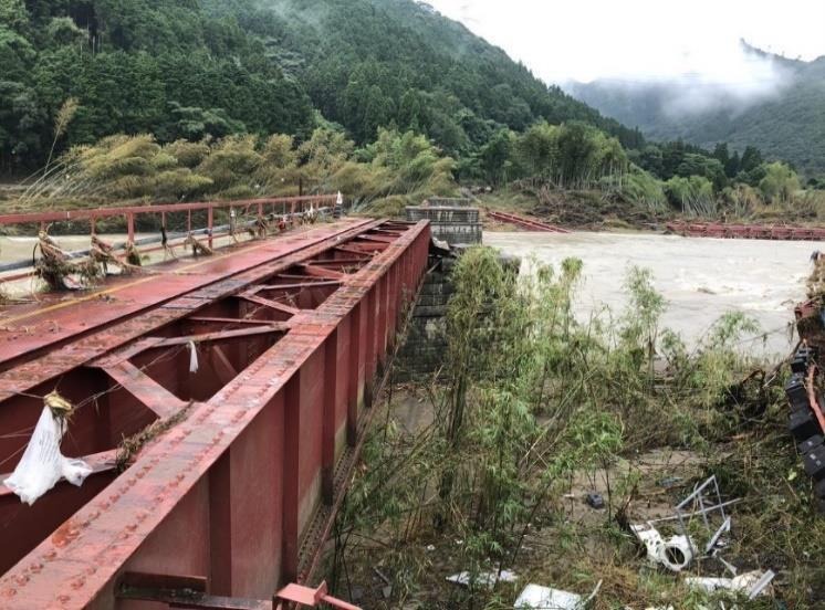 那良口～渡駅間「第二球磨川橋りょう」