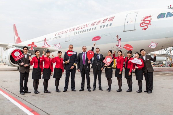 香港ドラゴン航空、「キャセイドラゴン」新デザイン機材の運航を開始